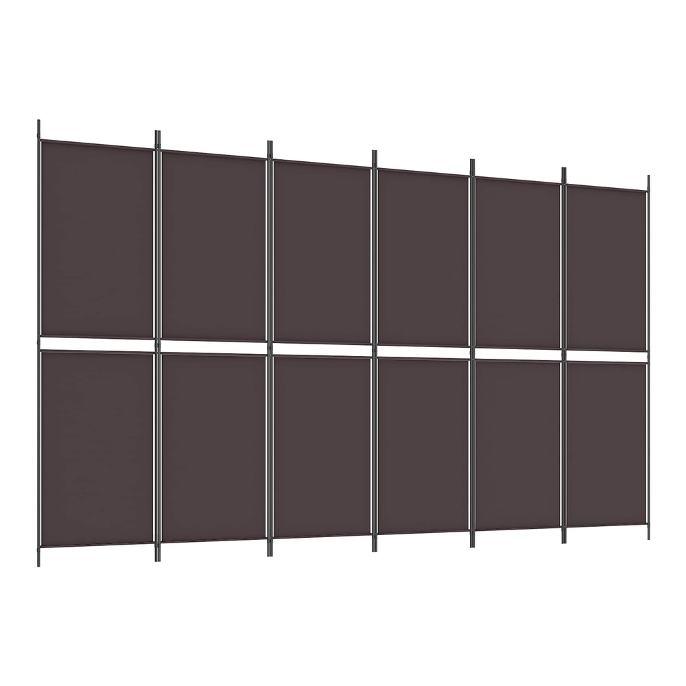 The 6-panel room divider shown from the front, fully extended and flat