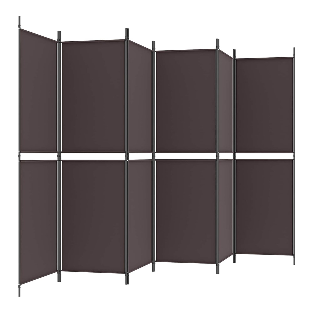 The 6-panel room divider partially folded and angled