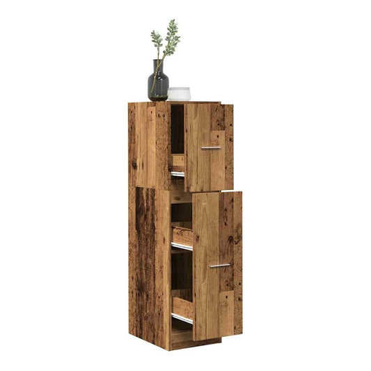 Apothecary Cabinet 30x41x118 cm Engineered Wood Width 30 cm Height 118 cm Old wood