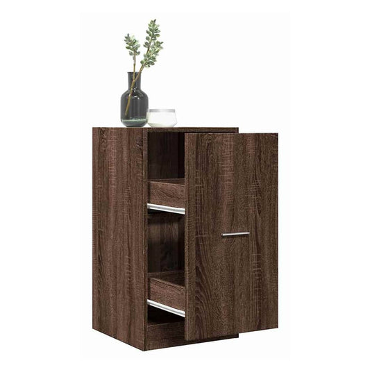 Apothecary Cabinet 40x41x77,5 cm Engineered Wood Width 40 cm Height 77.5 cm Brown oak