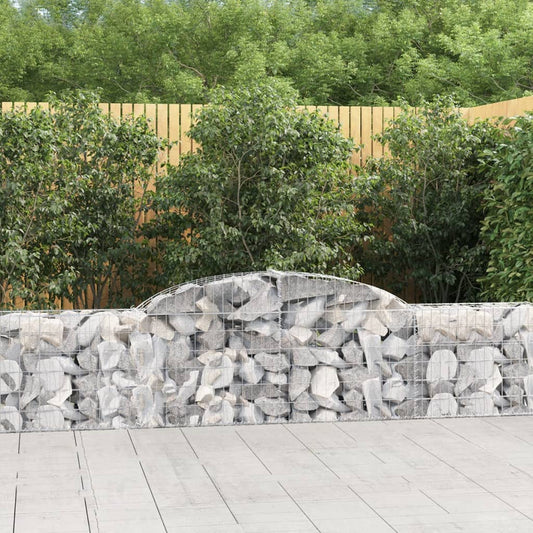 Arched Gabion Baskets Galvanised Iron 2 300 x 30 x 40/60–300 x 50 x 220/240 cm 300 x 30 x 60/80 cm