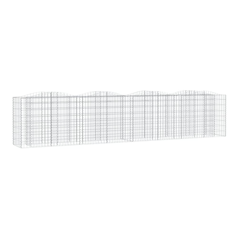 The galvanised raised garden bed structure with a wavy top edge, shown as a wireframe