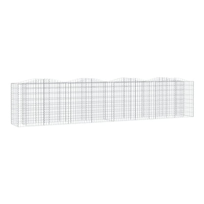 The galvanised raised garden bed structure with a wavy top edge, shown as a wireframe