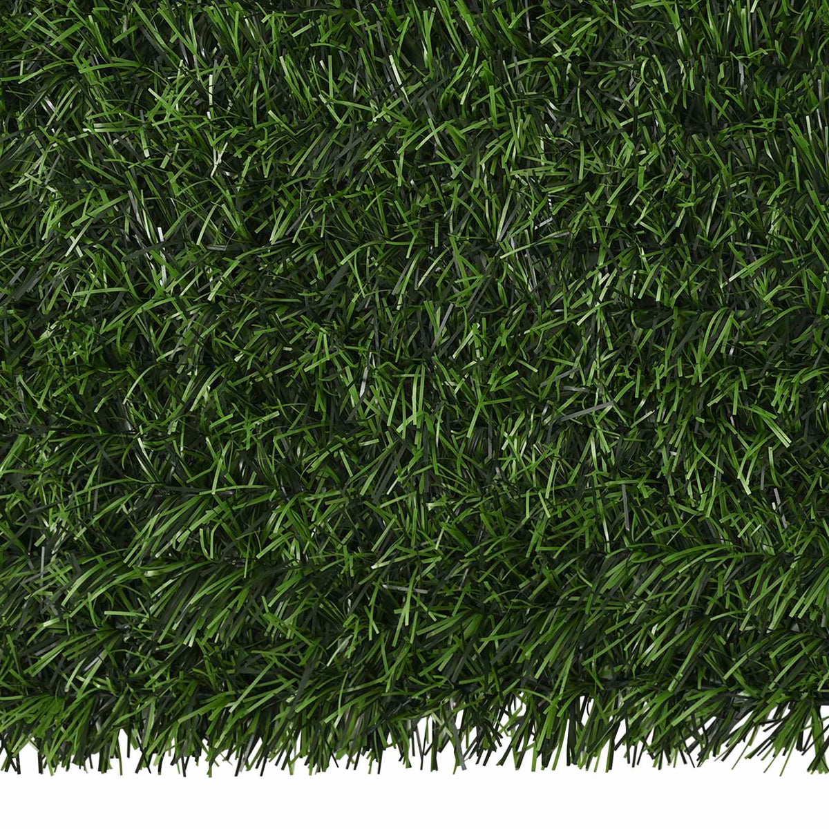 Close up of the artificial fence screening showing individual strands