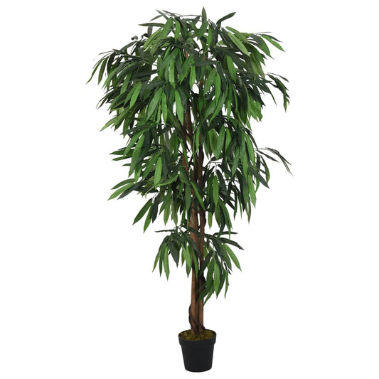 Artificial Mango Tree 300 Leaves Green 120 cm