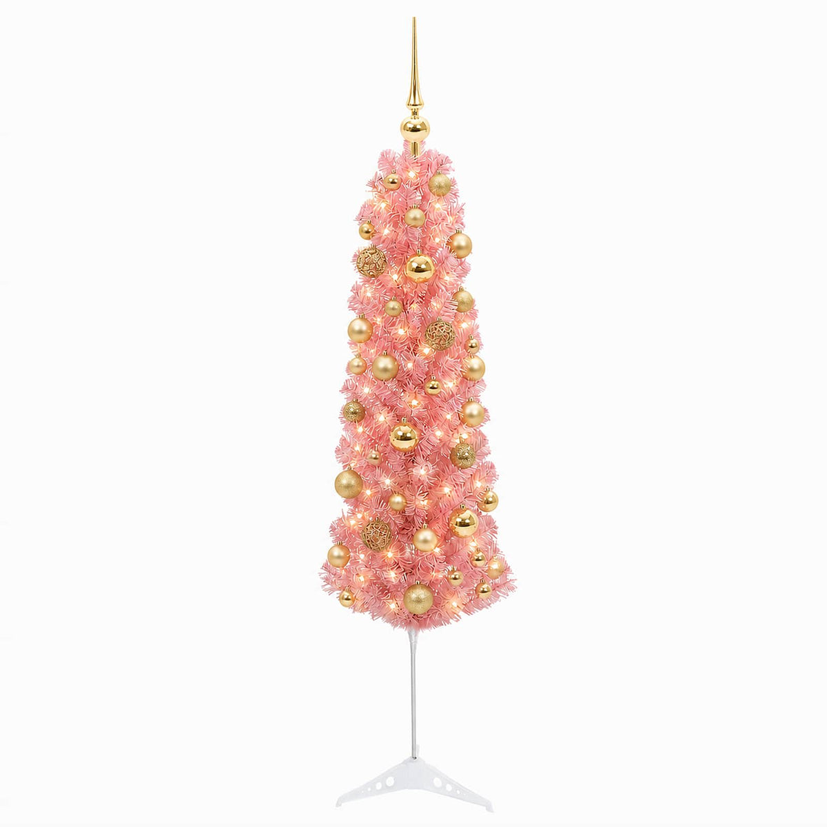 artificial slim Christmas tree