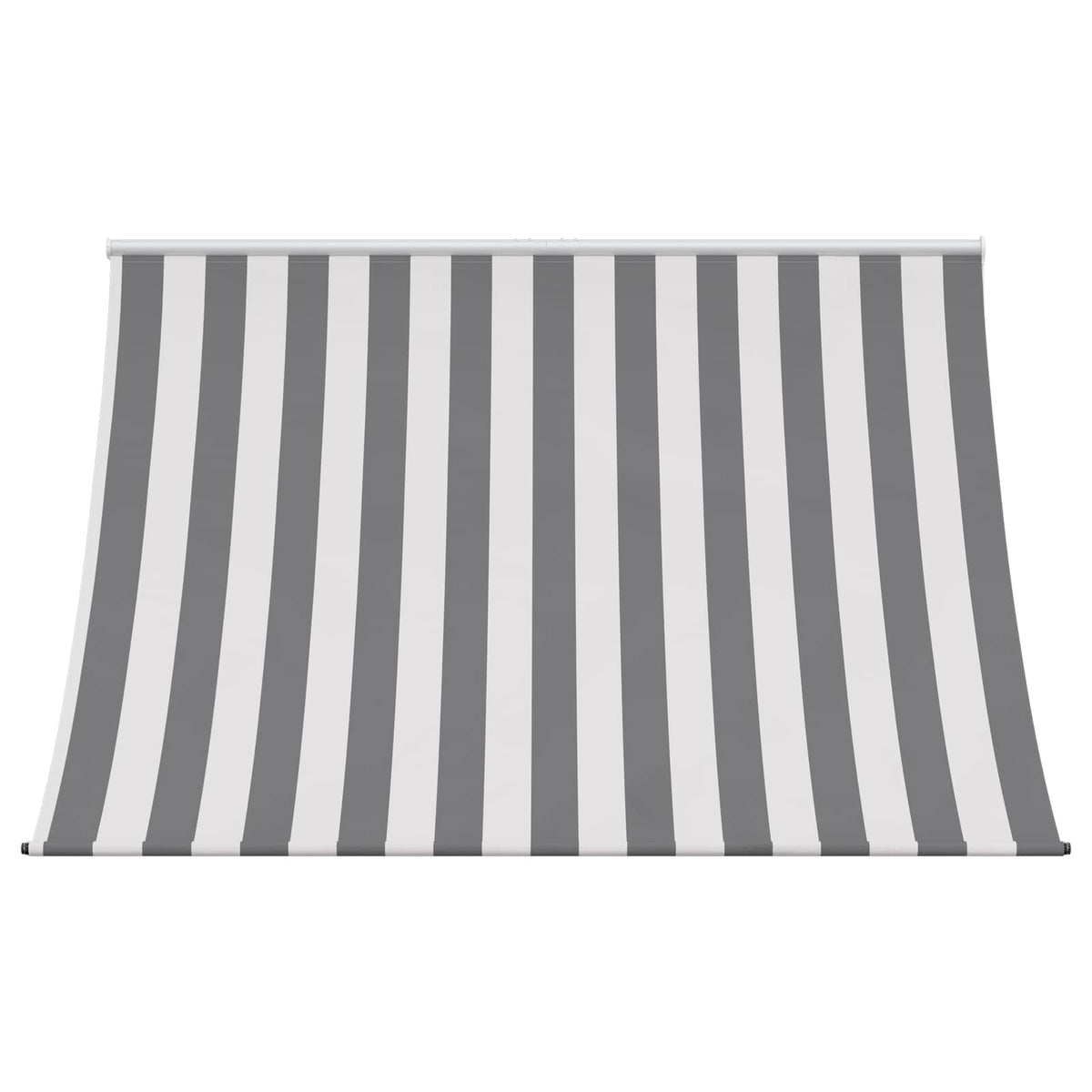 the striped awning, showing the fabric pattern