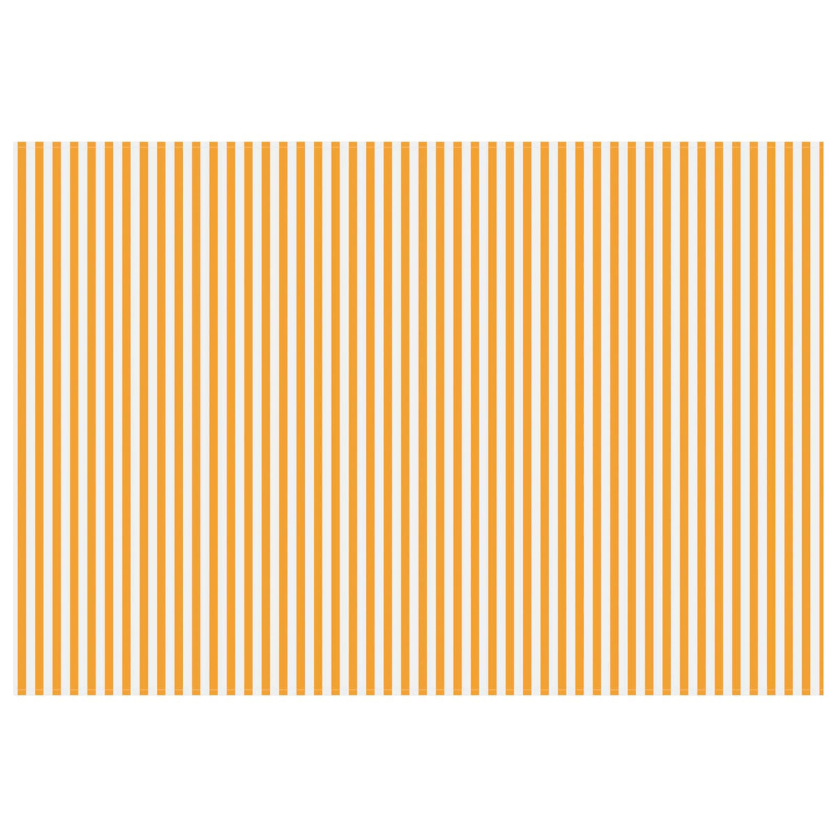 the window awning fabric laid flat showing the full yellow and white striped pattern