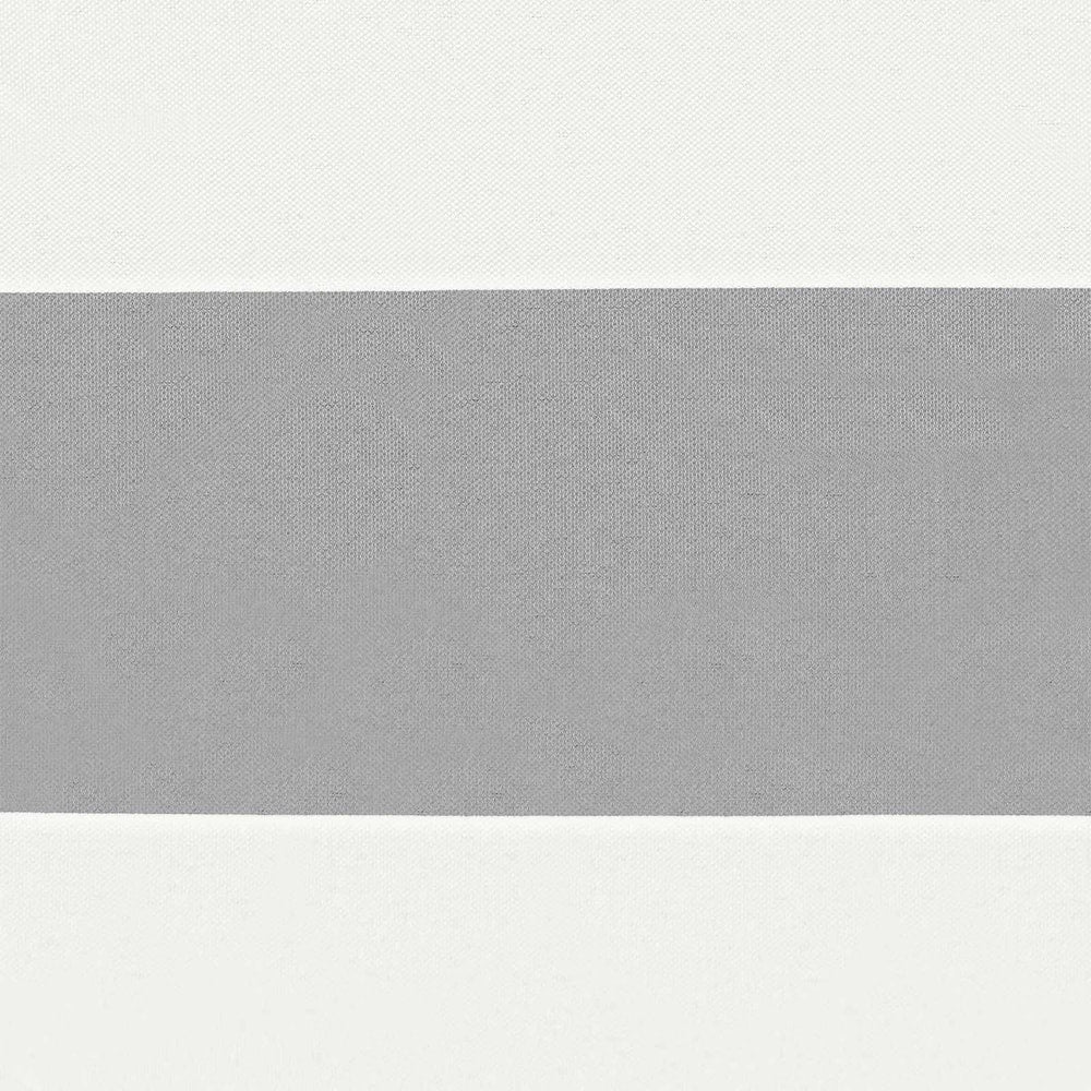 Close up of the striped fabric of the balcony privacy screen