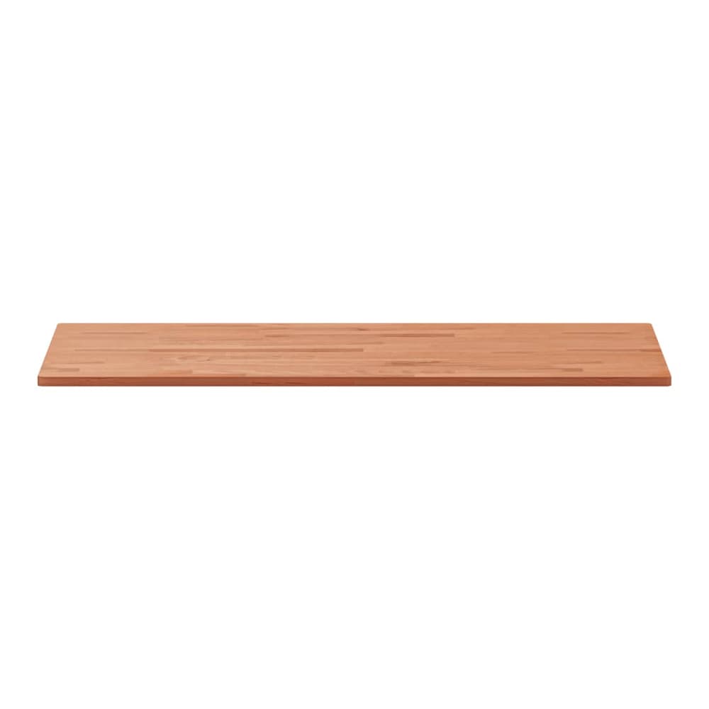 A long shot of the solid wood beech countertop from above