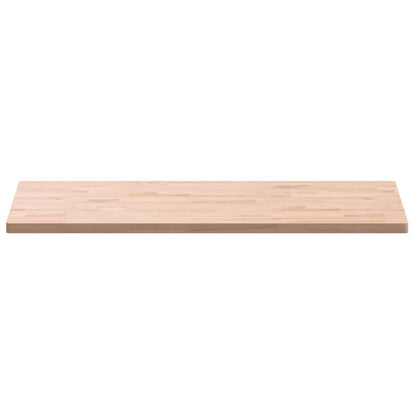 The wooden countertop shown from a low angle side view
