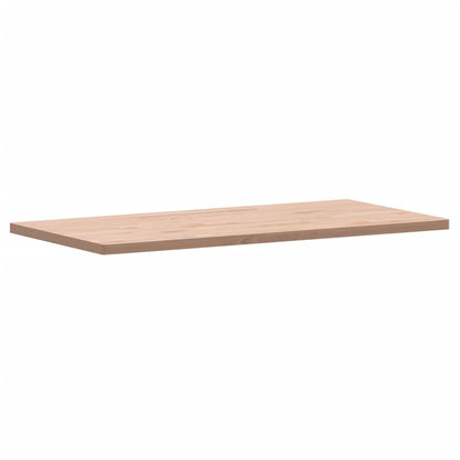 A solid wood beech countertop shown from the side