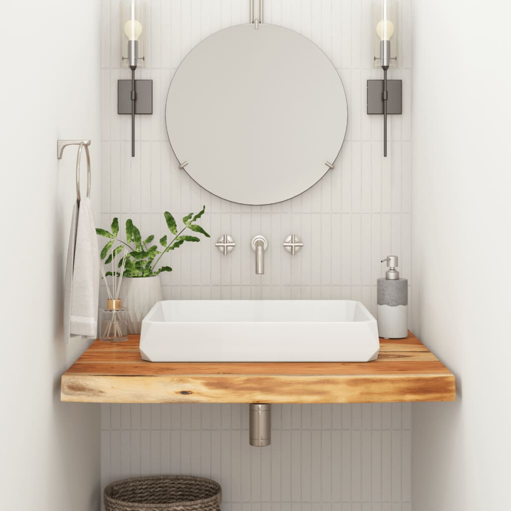 vidaXL Bathroom Countertop 60x60x3,8 cm Square Solid Wood Acacia 1