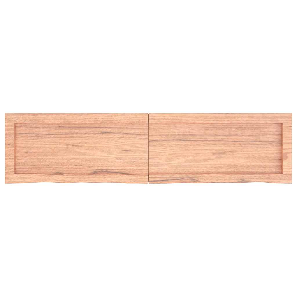 Bathroom Countertop Light Brown Solid Wood, the wooden worktop seen from underneath revealing the frame and construction