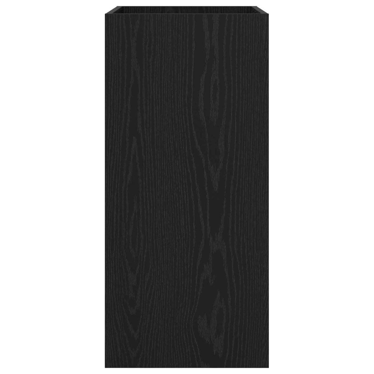 Black oak bathroom vanity unit side view
