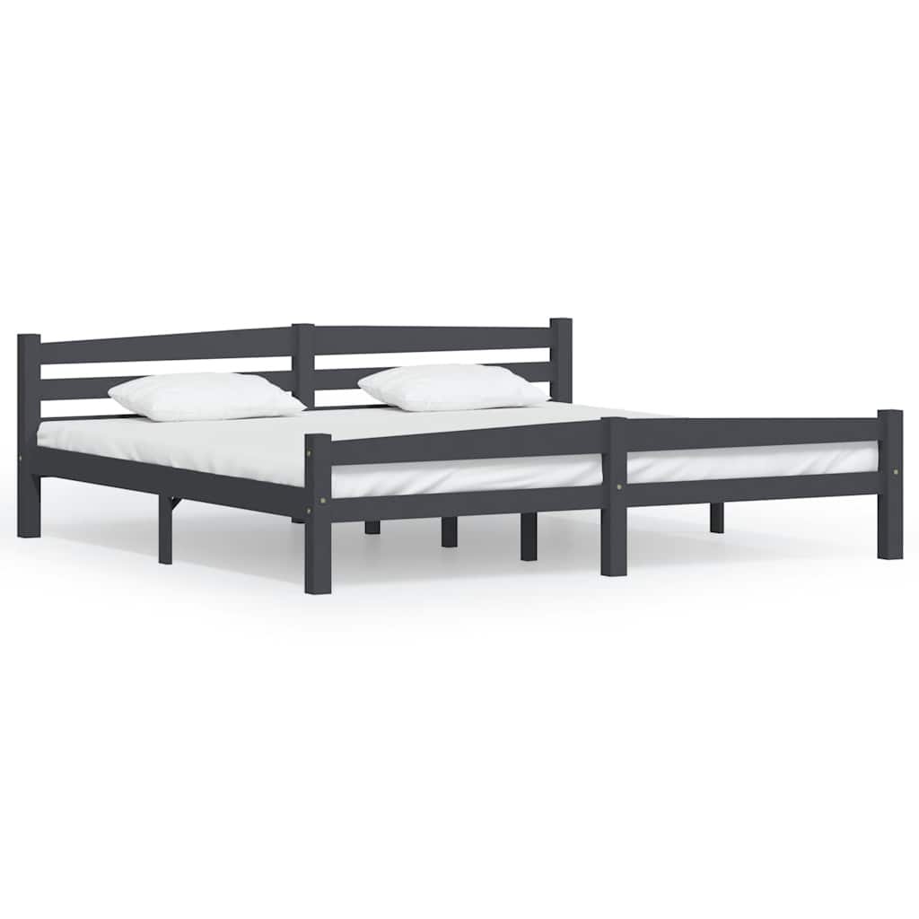 The bed frame with white mattresses placed on top against a plain white background