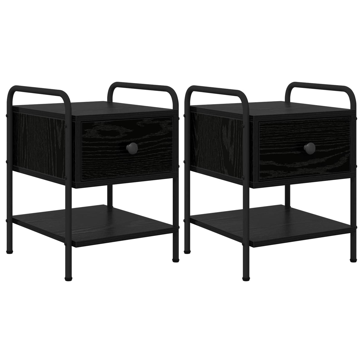 The bedside tables displayed side by side against a plain white background