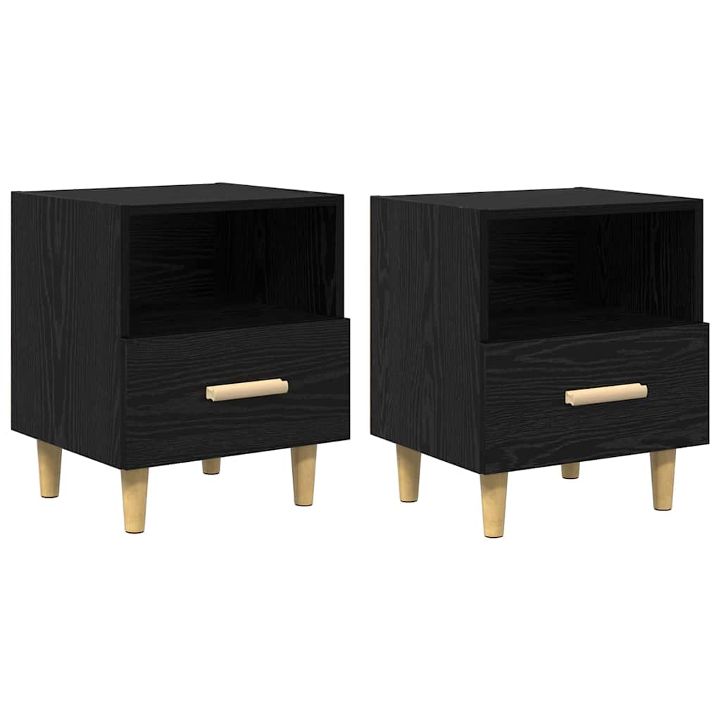 The two bedside tables shown side by side against a plain white background