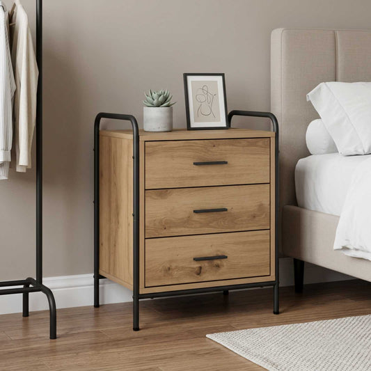 Bedside Cabinet 48 x 36.5 x 60 cm Artisan oak