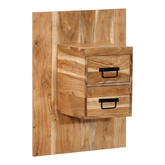 Bedside Cabinet 60x32x80 cm Solid Wood Acacia 1 Width 60 cm Solid acacia wood