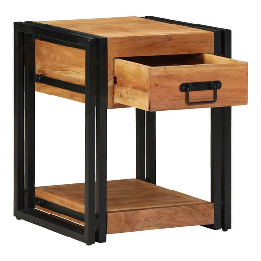 Bedside Cabinet Brown 40 x 40 x 50 cm 1 Width 40 cm Solid acacia wood