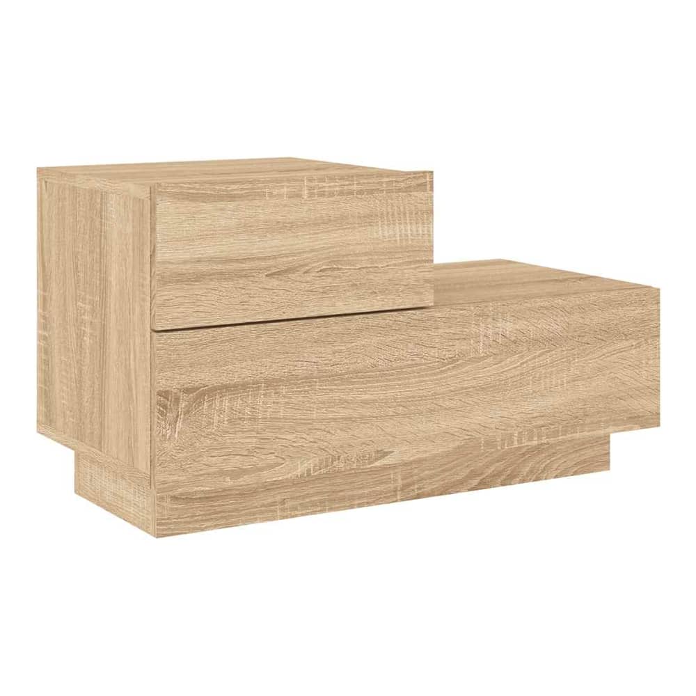 Bedside cabinet with LED lights showing the full unit