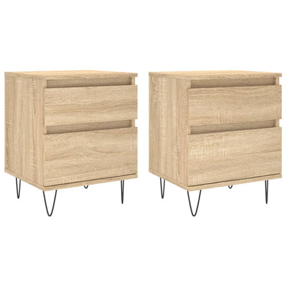 The two bedside tables shown together against a plain white background