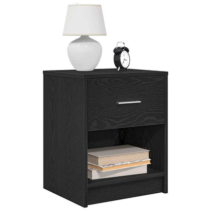 Bedside Cabinets with Drawer 40x34x50 cm Black
