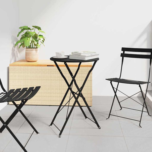 Bistro Table Ø 50 x 71 cm Powder-coated Steel Anthracite