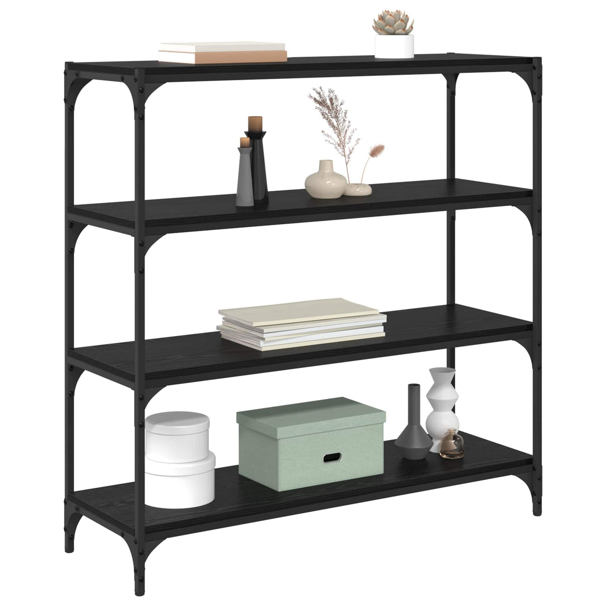 Book Cabinet Black Oak