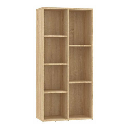The tall rectangular book cabinet with eight shelves, front view