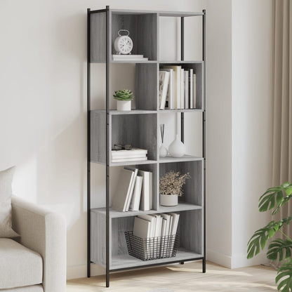 Bookcase 72x28x172 cm Engineered Wood Grey sonoma