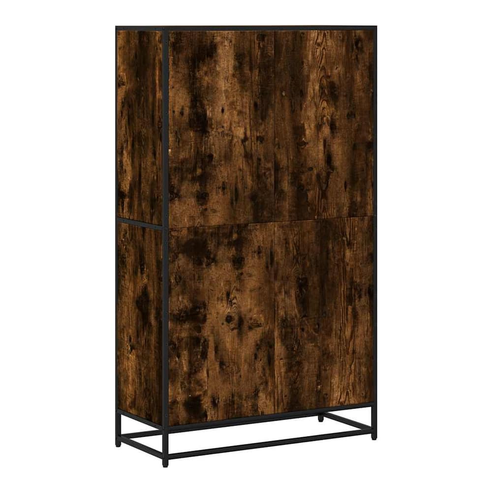 The back of the bookcase displays the same wood effect finish as the front