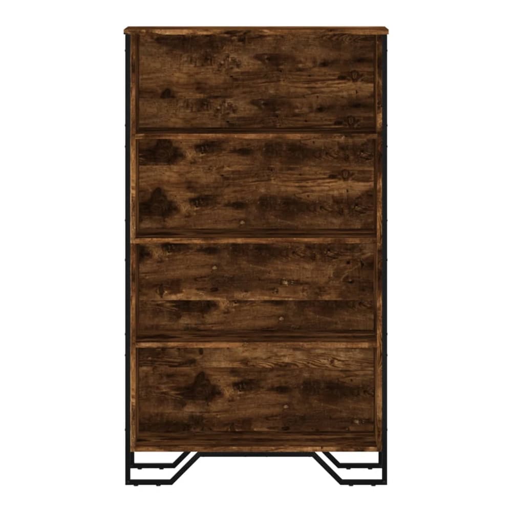 the bookcase showing its four drawer fronts