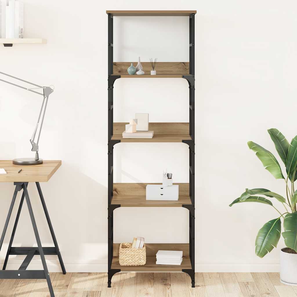 Bookshelf 50x33x153 cm Engineered Wood Height 153 cm Artisan oak