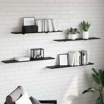 vidaXL Bookshelf Board 3-Tier 4 pcs 100 x 20 x 1.5 cm Engineered Wood 1