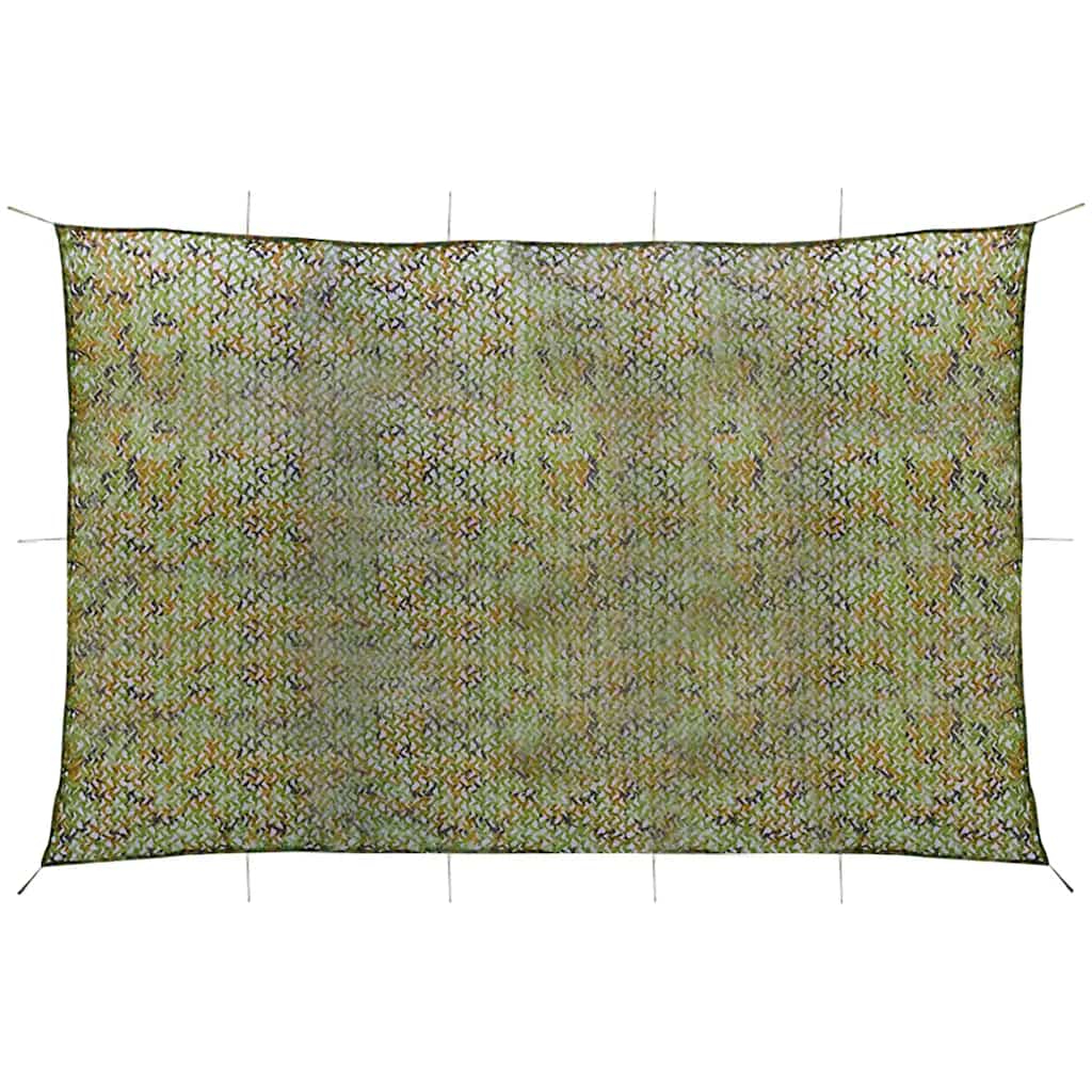 vidaXL Camouflage Net with Storage Bag spread out flat against a plain white background