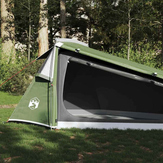 Camping Tent Tunnel 2-Person Waterproof in Green
