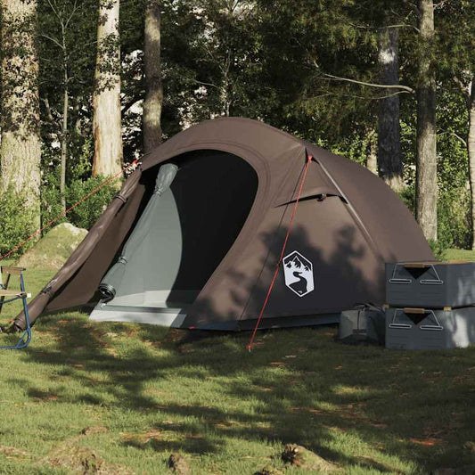 Camping Tent Tunnel Waterproof in Brown
