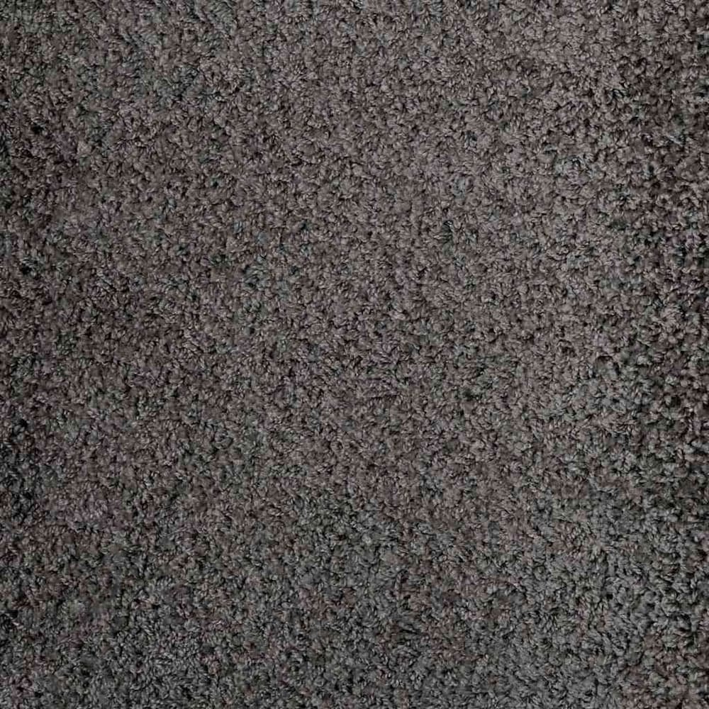 Close-up of the grey carpet runner showing the tufted surface