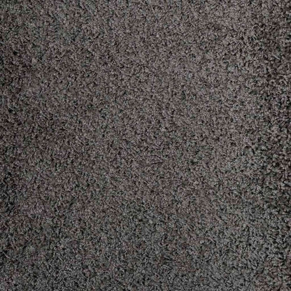 Close-up of the grey carpet runner showing the tufted surface