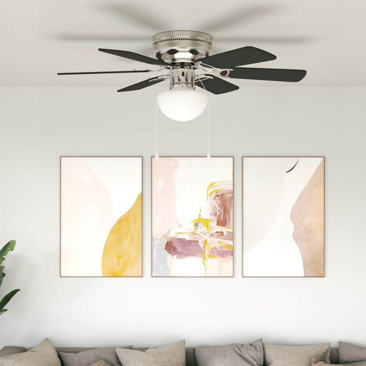 Ceiling Fan with Light and Remote Control Ø Black