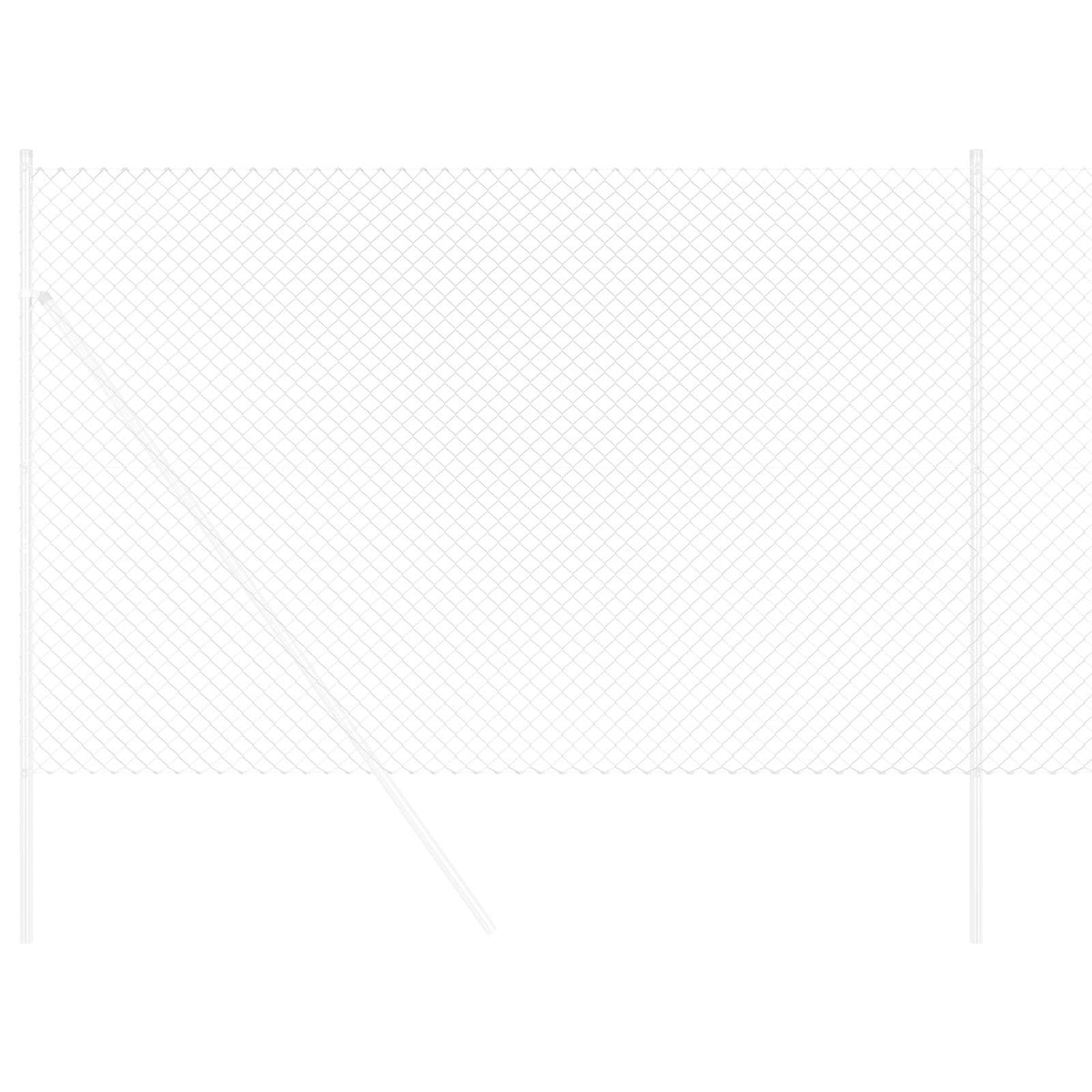 Chain Link Fence Galvanised steel Silver