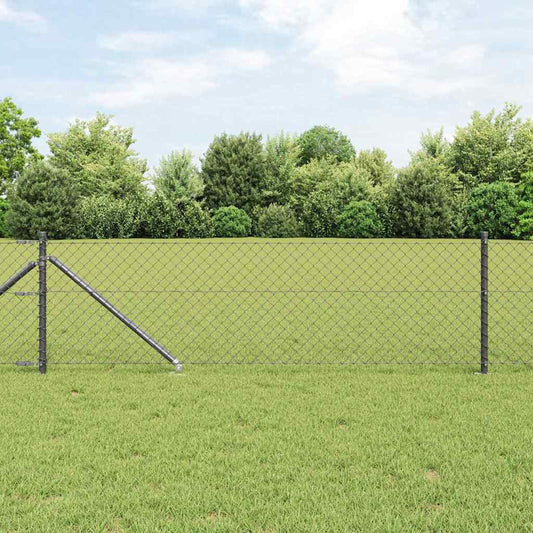 Chainlink Fence Spikes PVC-Coated Steel Mesh size Spike anchor fix Length Grey