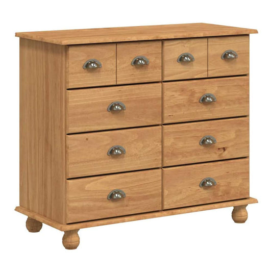 the chest of drawers, showing the front with all ten drawers closed