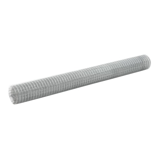 Chicken Wire Fence Galvanised Steel Silver Length