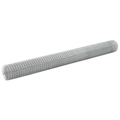 Chicken Wire Fence Galvanised Steel Silver Length 25 mm 10 x 0.4–50 x 0.5 m 10 x 1.5 m