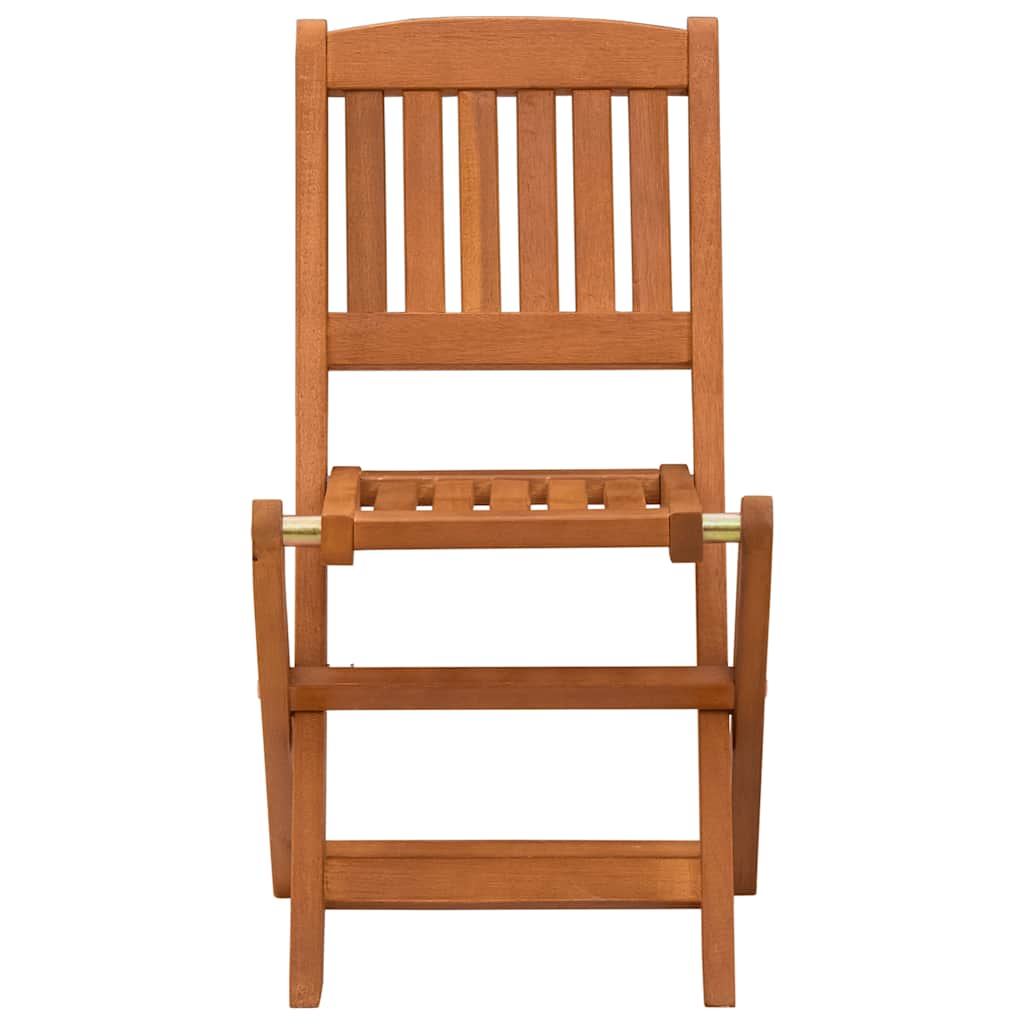 A single wooden folding chair for children, viewed from the front