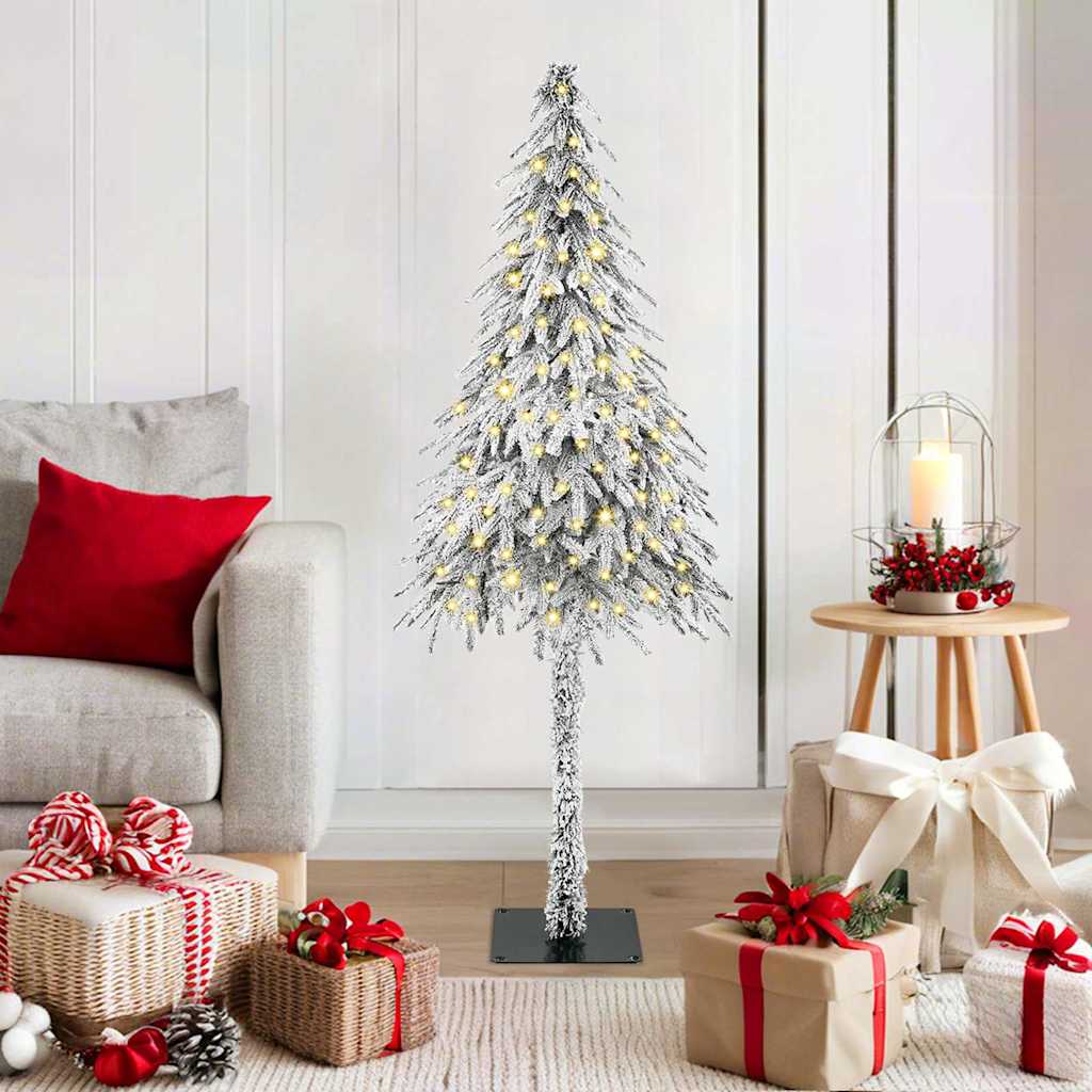 Christmas Tree White PE and Steel 120 cm with leds