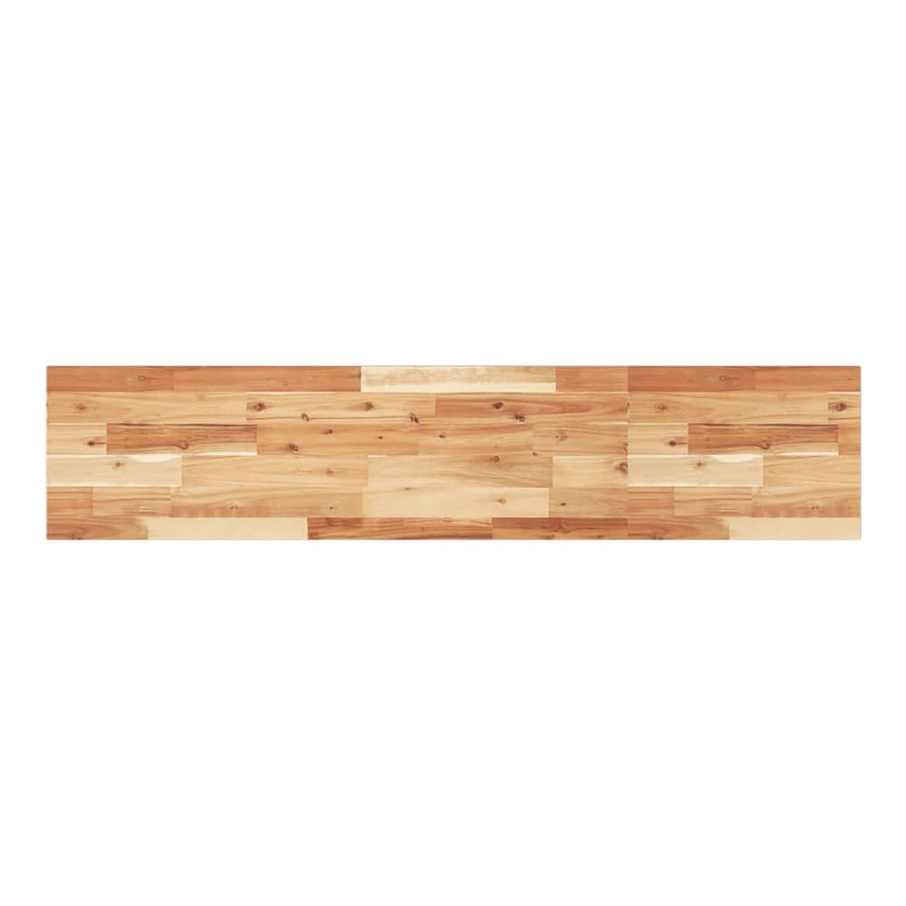 Close-up of the wooden planks making up the shelf surface